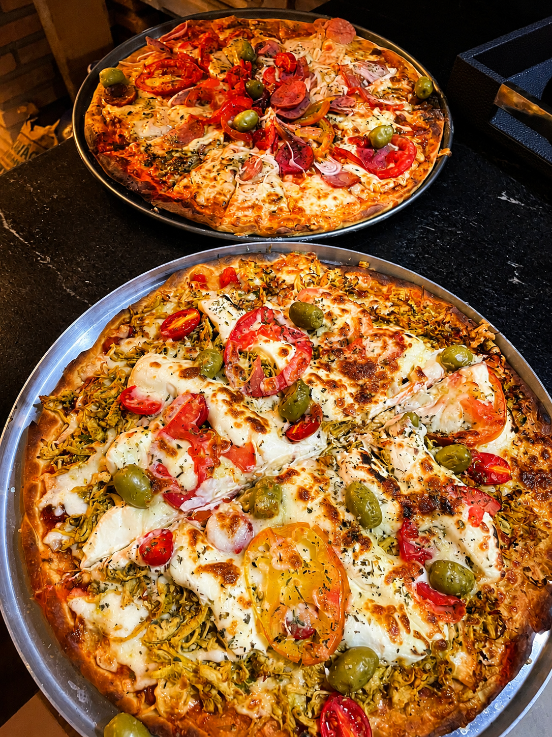 Pizzas artesanais